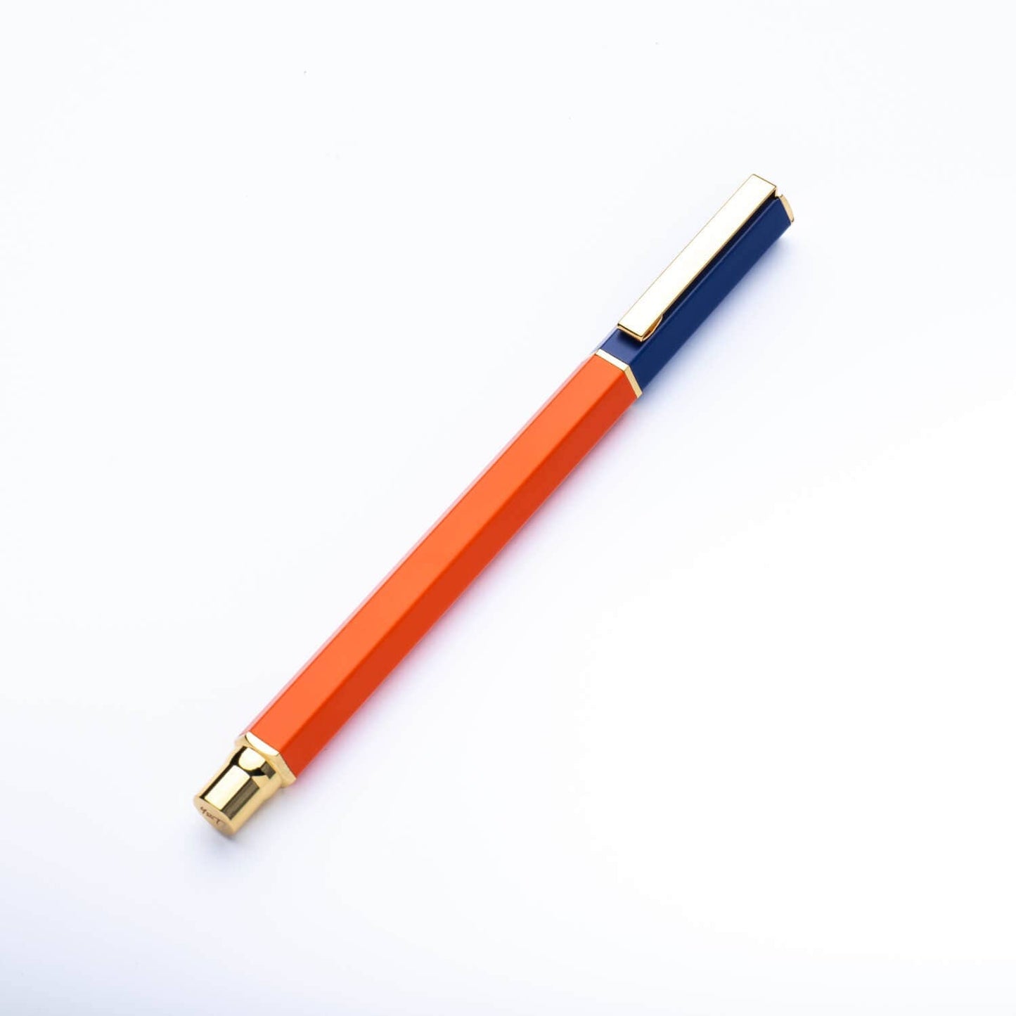 Contrast Ballpoint Pen & Notebook Set: Navy & Orange