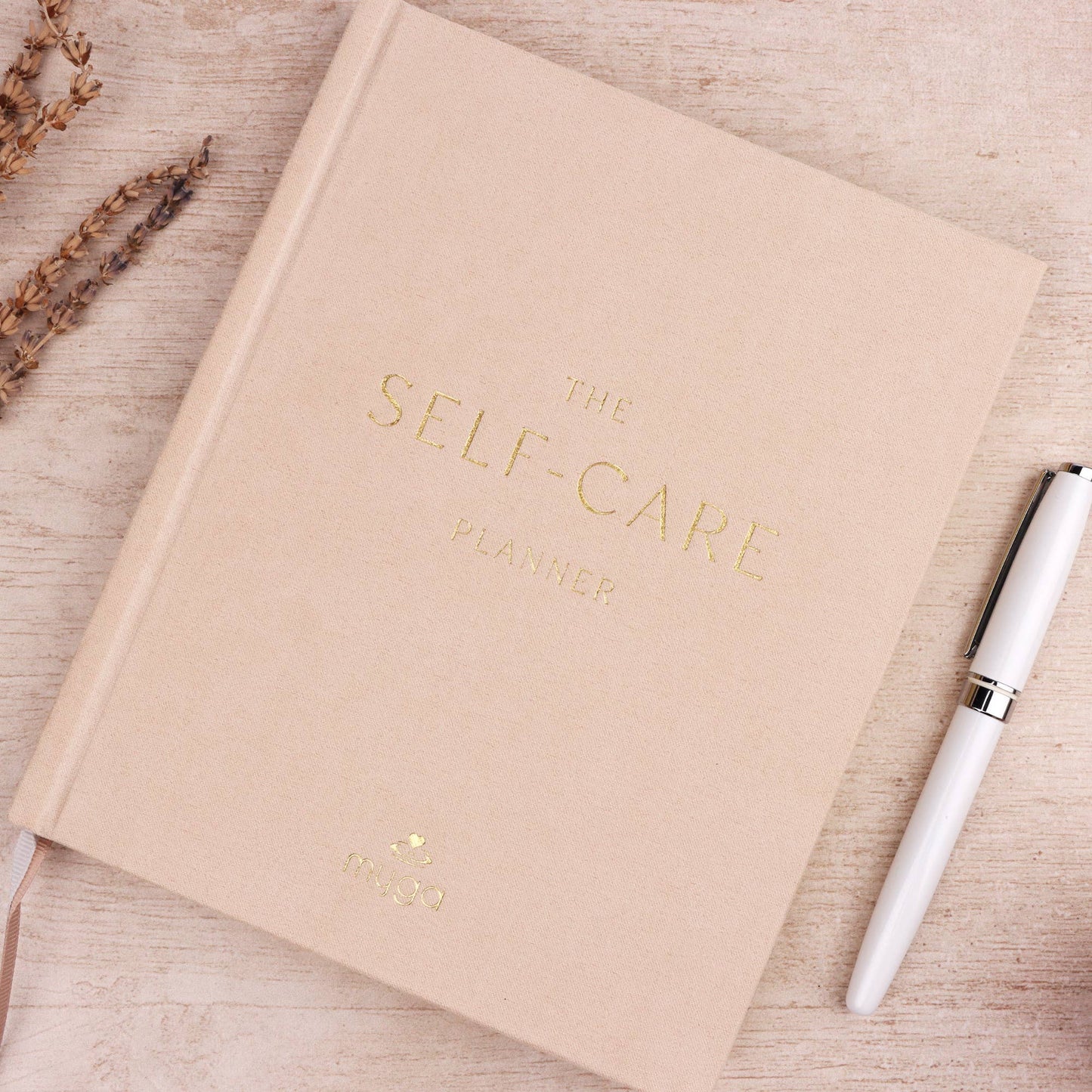 Pink Suede Self-Care Guided Journal