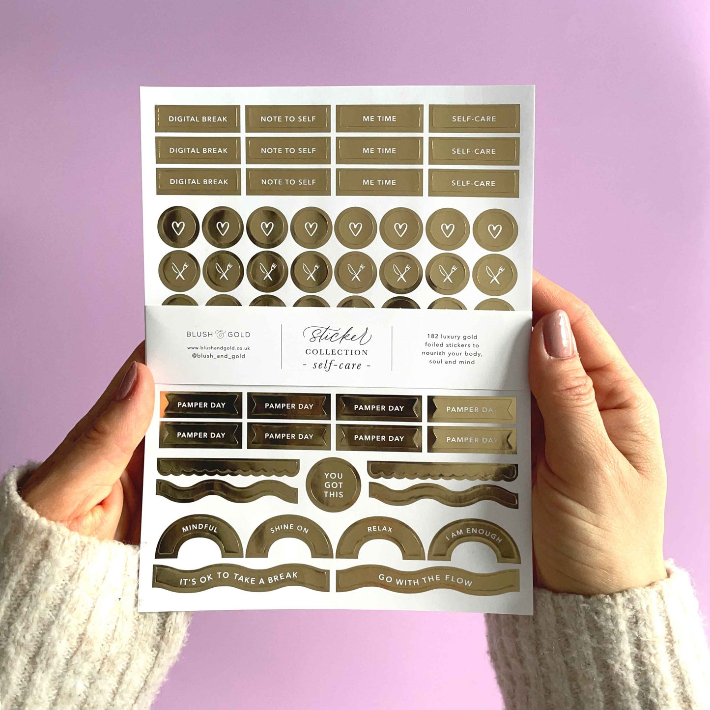 Self-Care Journal Sticker Pack (3 sheets)