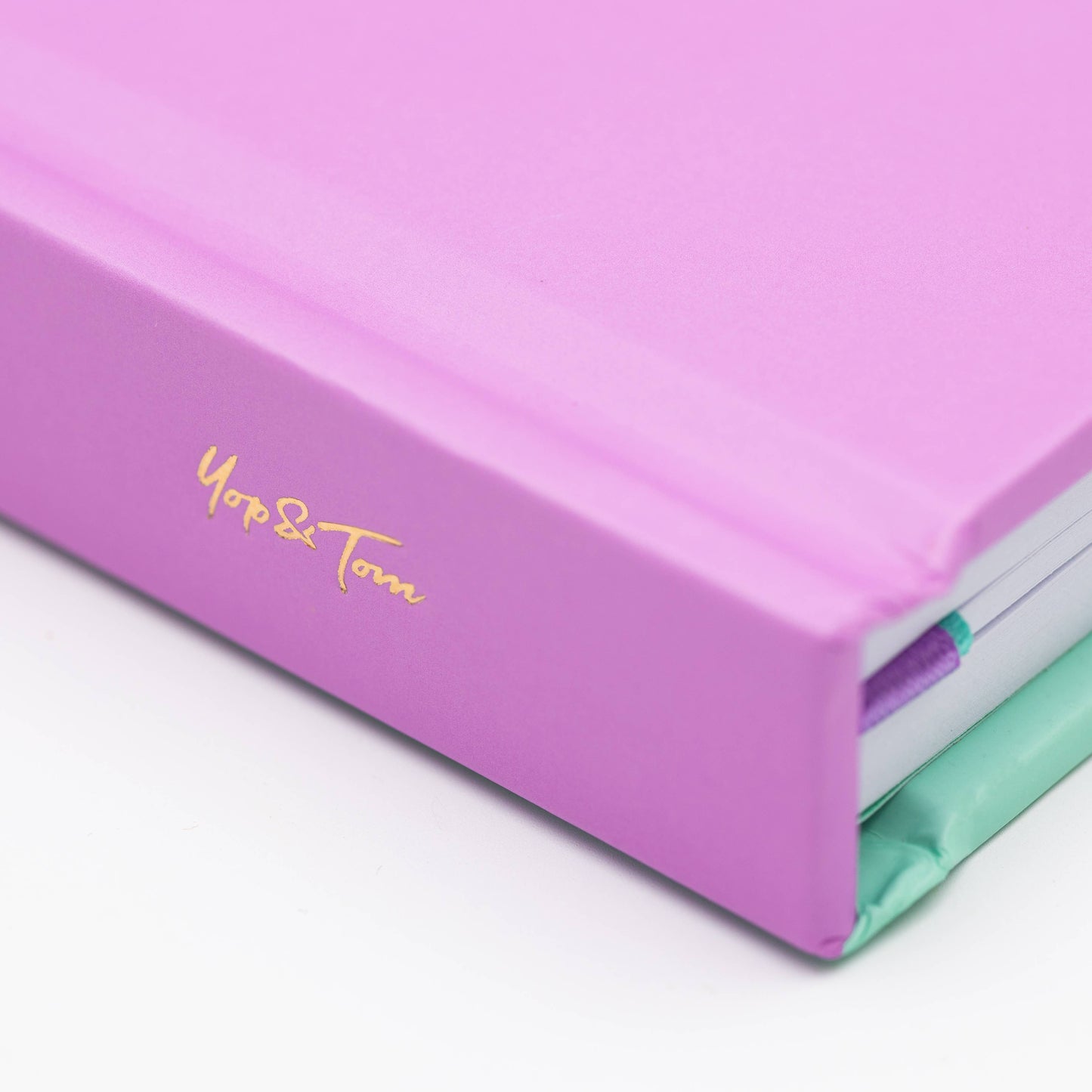 Lined Notebook A5 - Contrast Pink & Mint