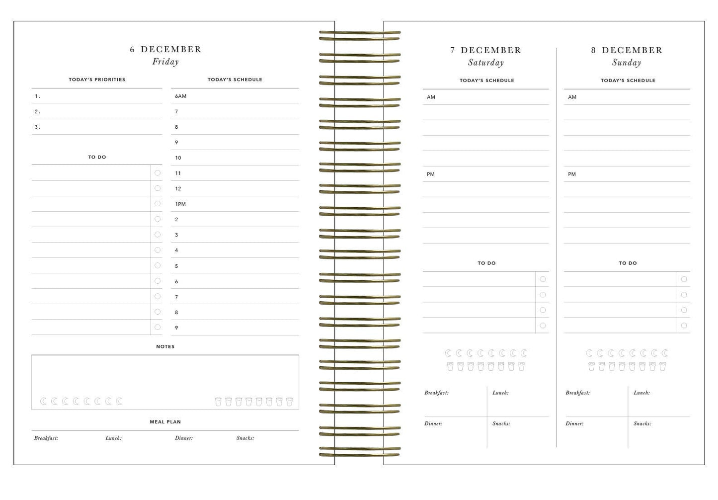 2024 Daily Planner Juniper