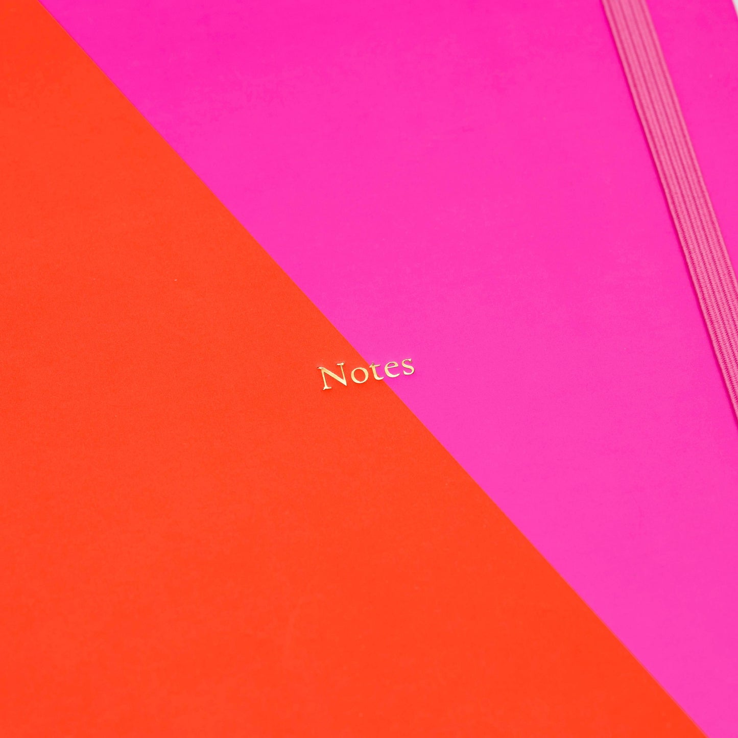 Lined Notebook A5 - Contrast Pink & Red