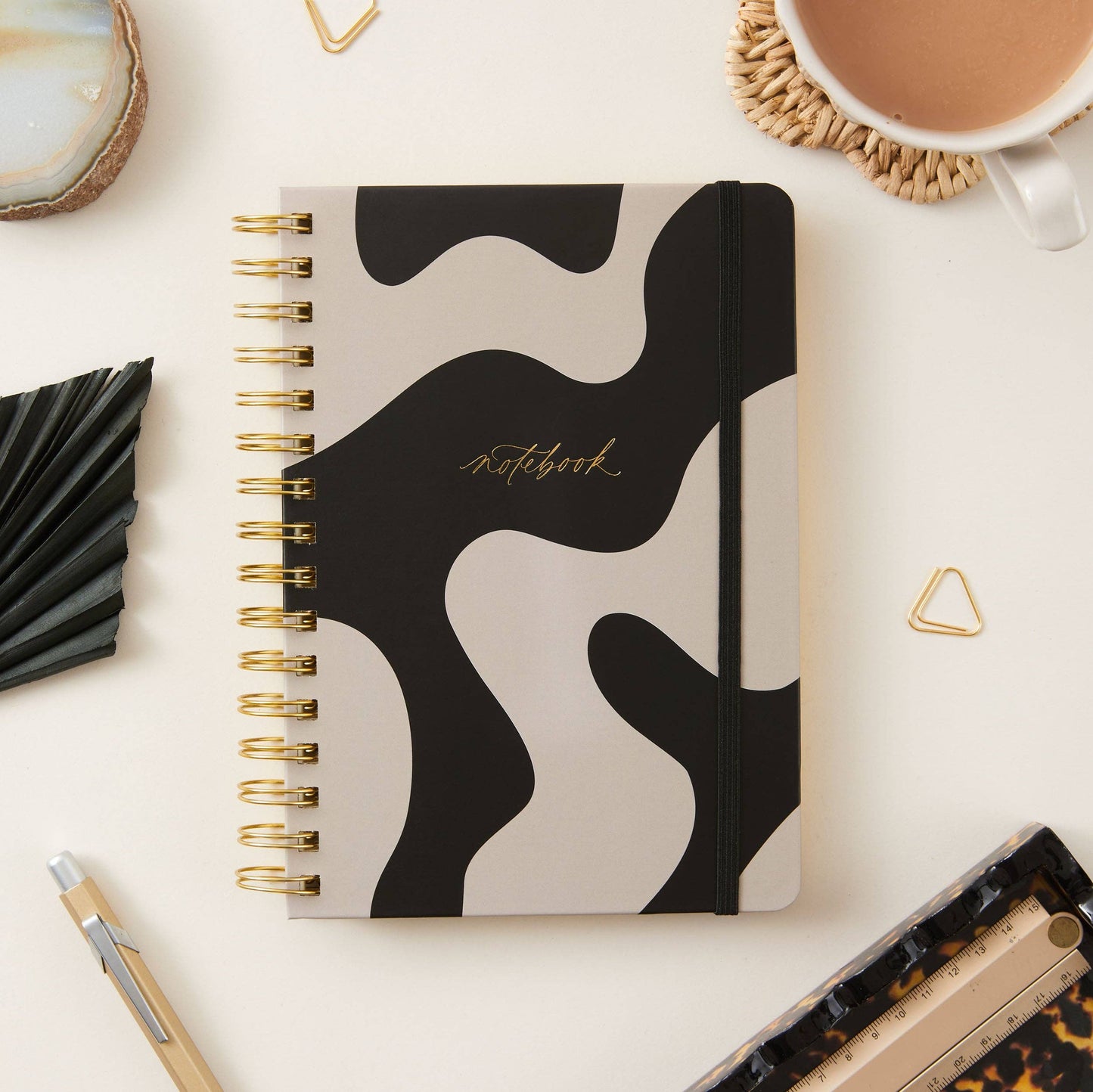 Luxury Notebook / Journal - Curve Minimalist with Spiral