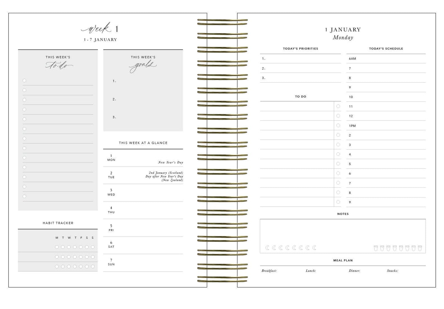 2024 Daily Planner Liquorice