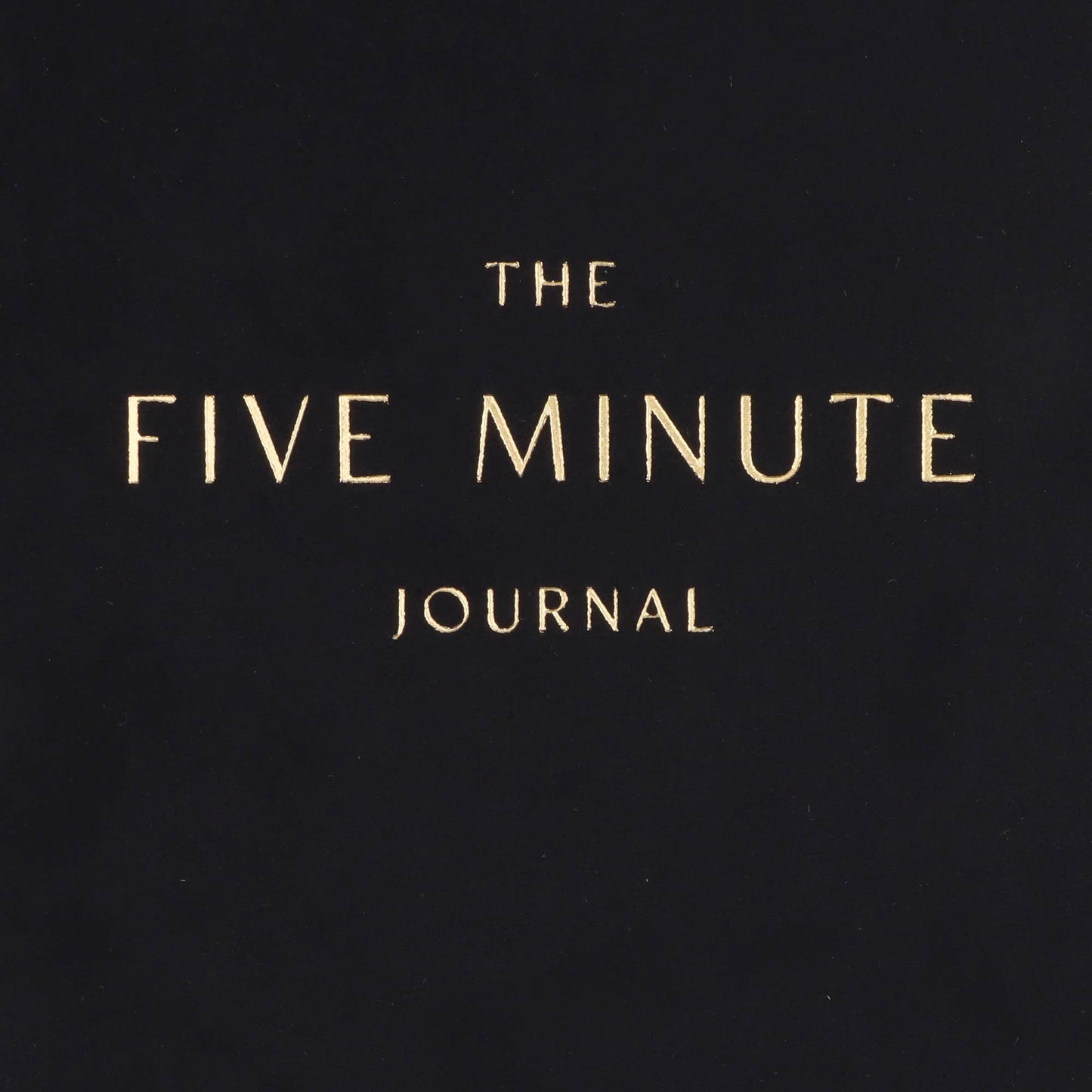 Black Suede Five Minute Journal