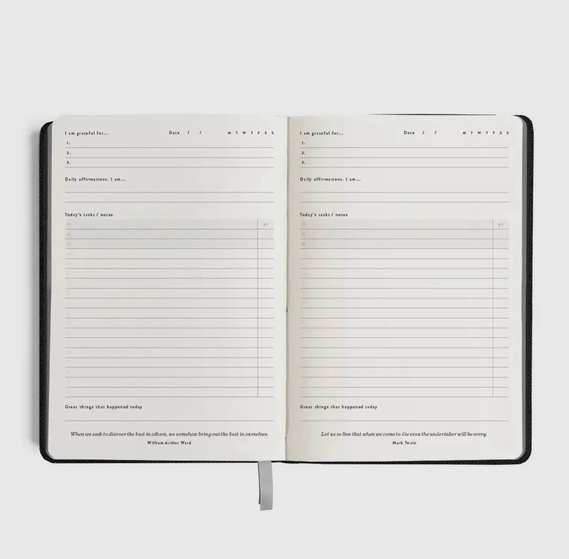 Daily Goal Setter Planner Grey