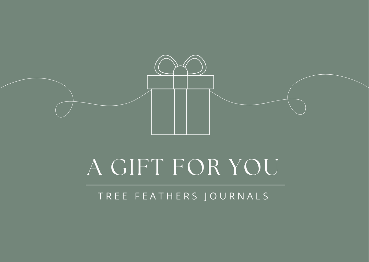 Tree Feathers Journal Gift Card