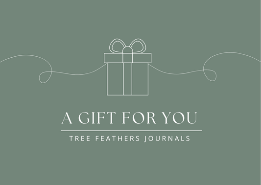 Tree Feathers Journal Gift Card