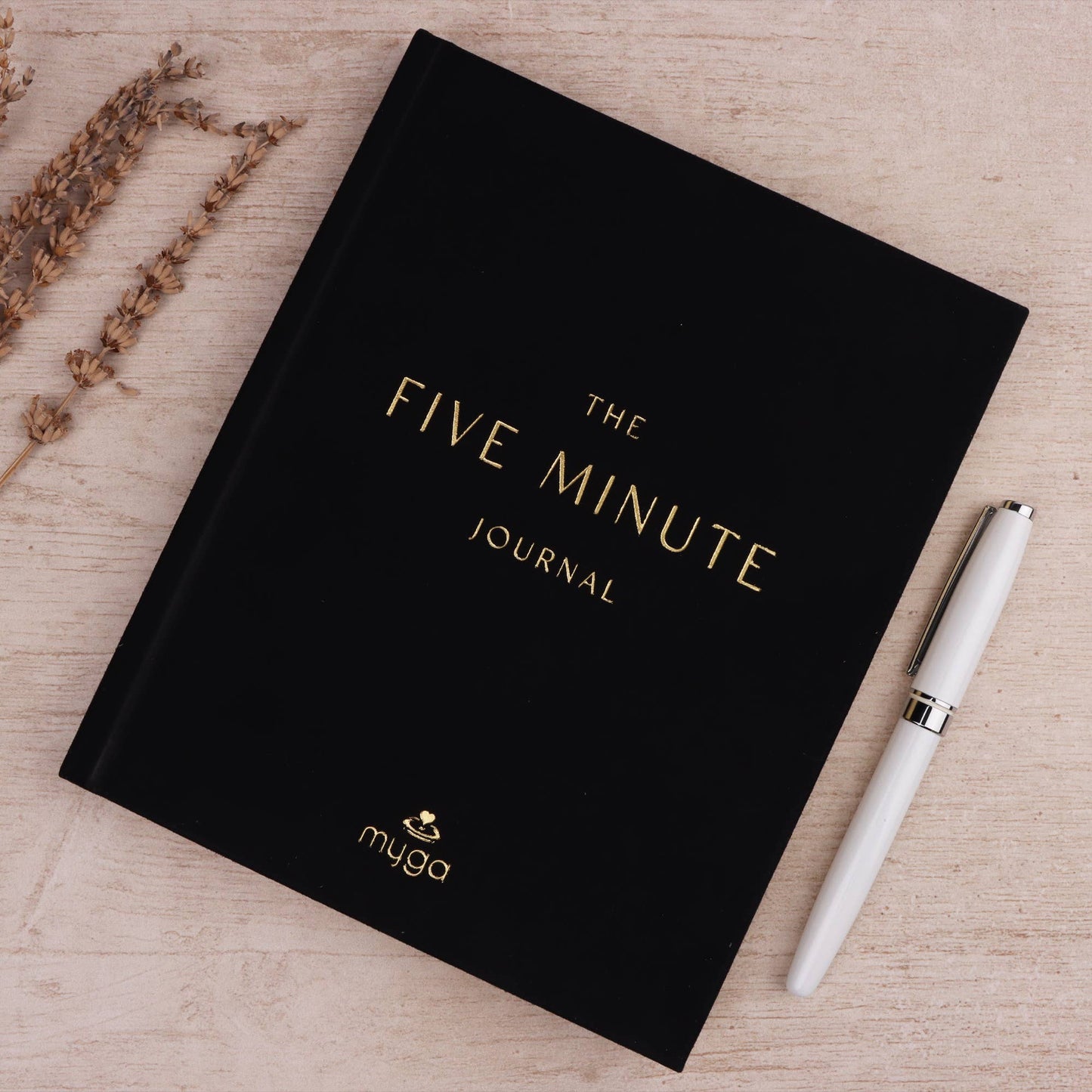 Black Suede Five Minute Journal