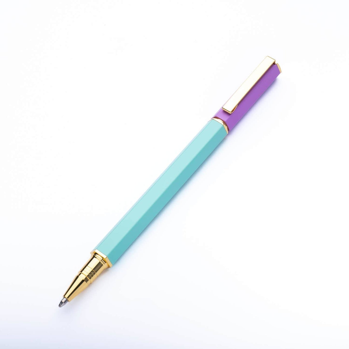 Contrast Ballpoint Pen: Pink & Mint