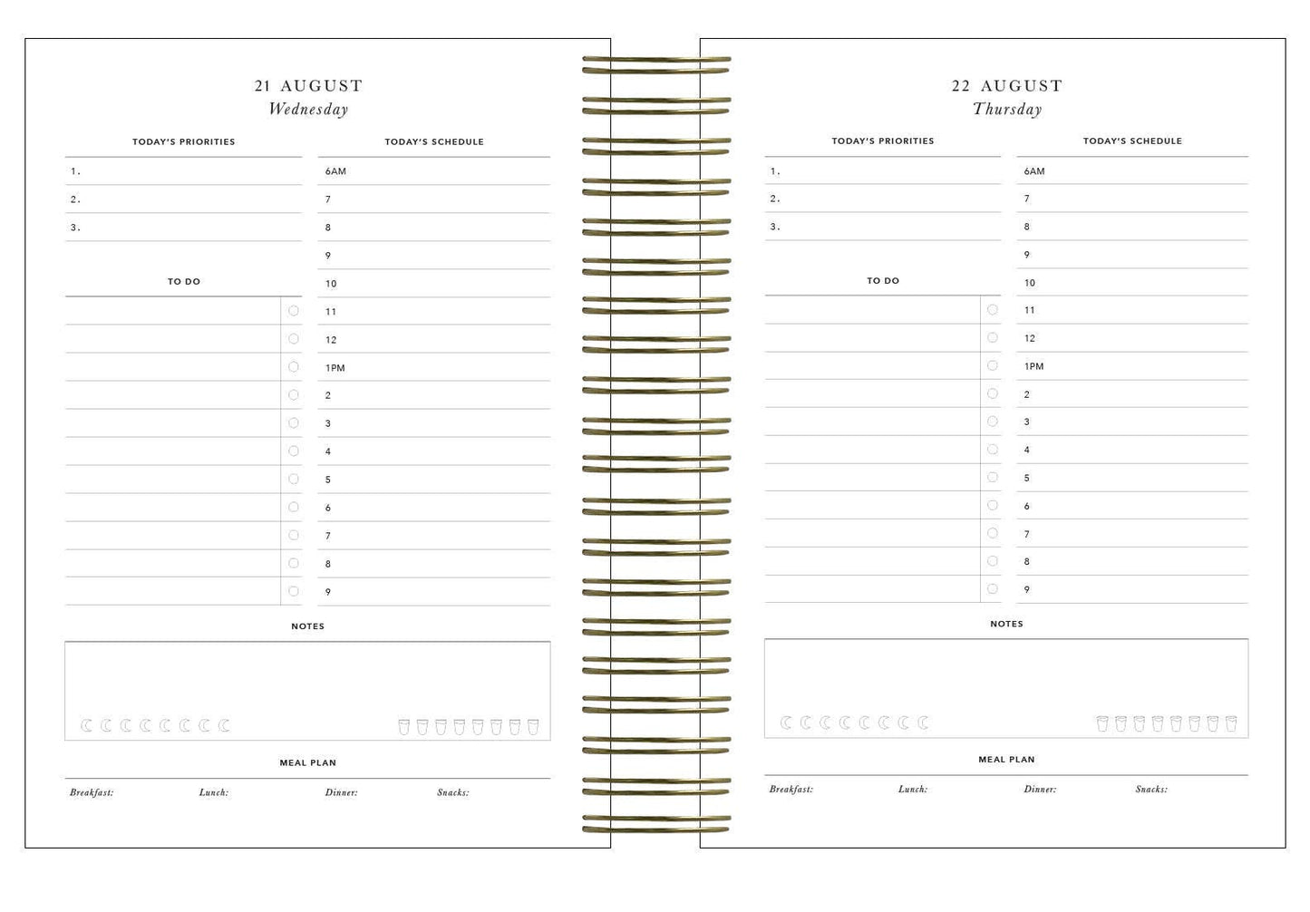 2024 Daily Planner Juniper