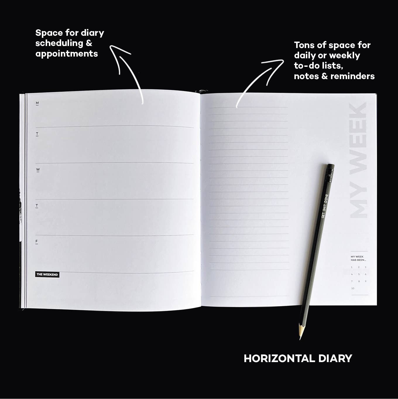 HELLO TIME Planner Inkwell Horizontal