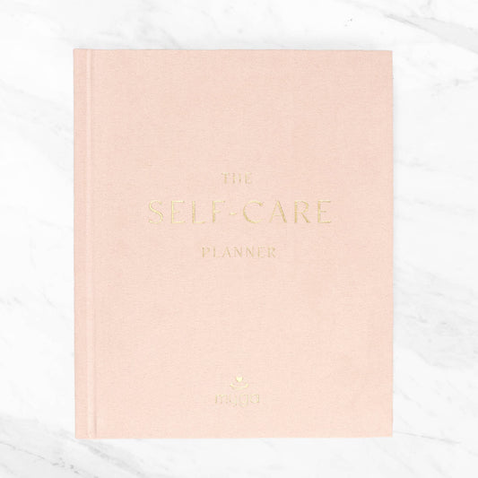 Pink Suede Self-Care Guided Journal