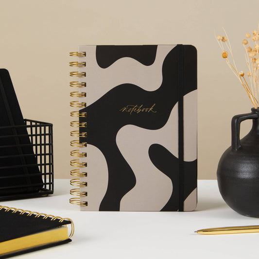 Luxury Notebook / Journal - Curve Minimalist with Spiral