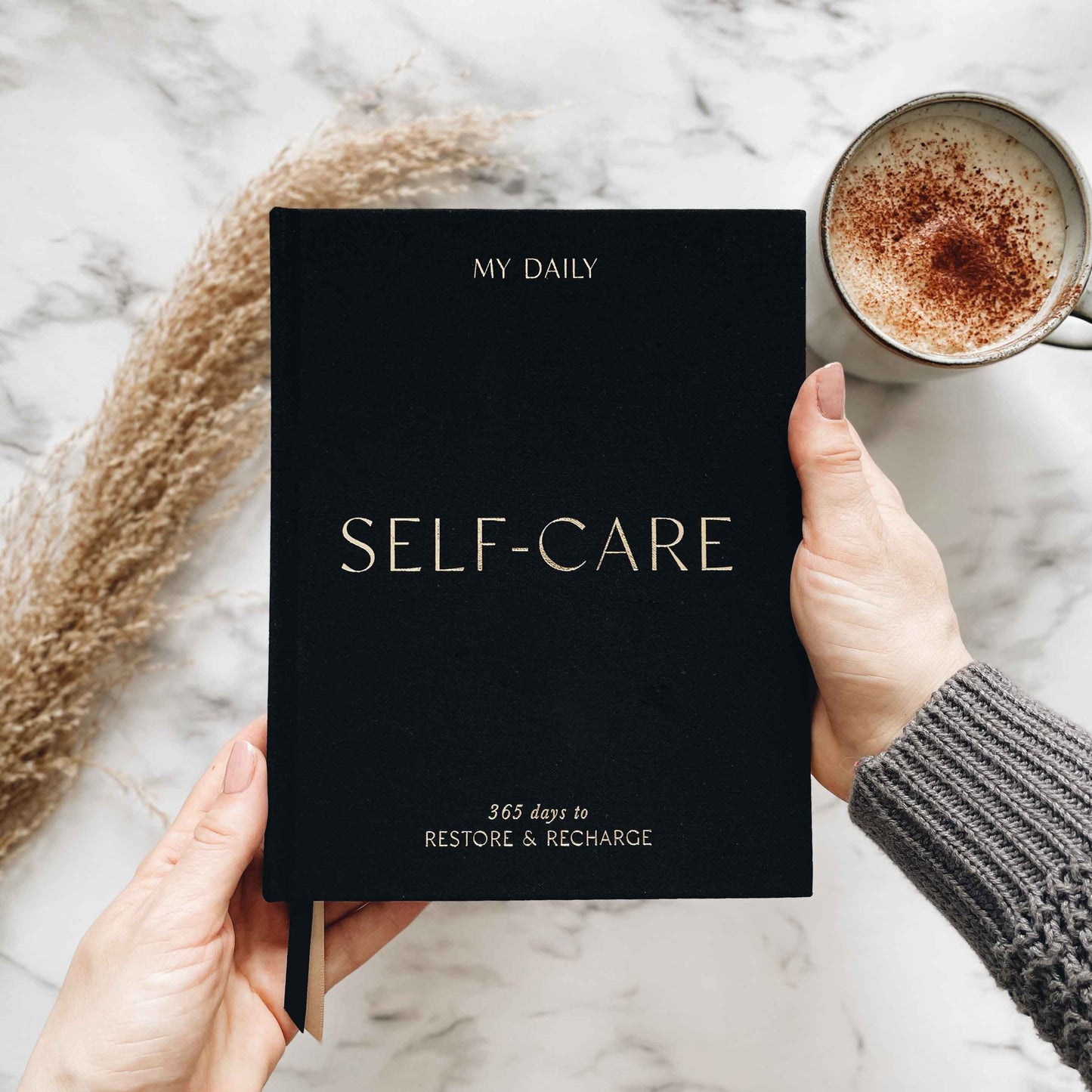 My Daily Self-Care (Black) gratitude and reflection journal