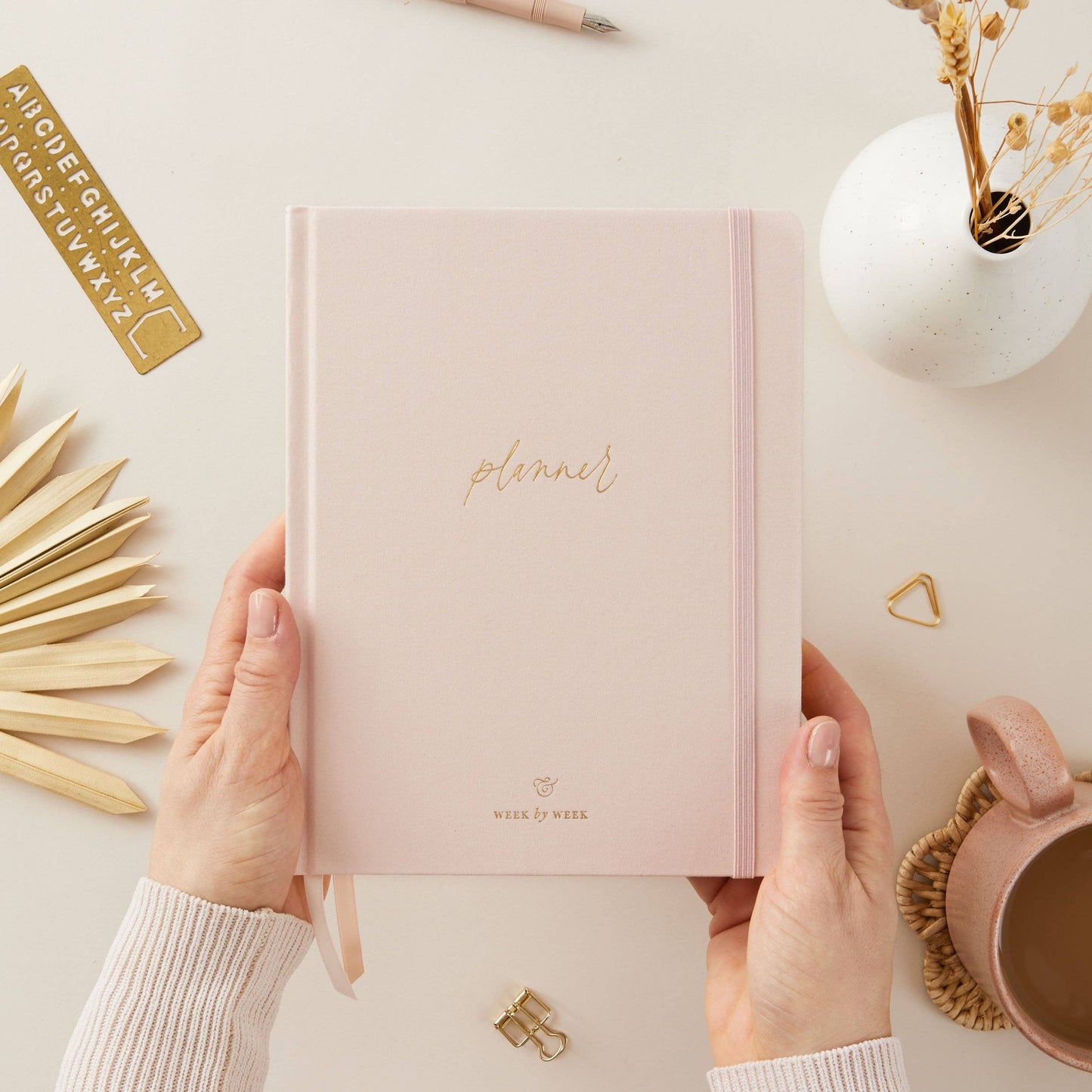 Undated Weekly Planner - Blush (Cloth)